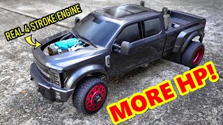 FORD F450 TOYAN NR-200 BUILD - FIRST RUN & SMOKE STACK EXHAUST!