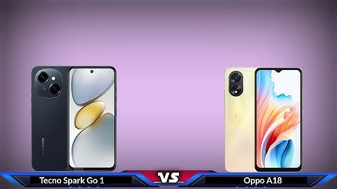 Tecno Spark Go 1 vs Oppo A18