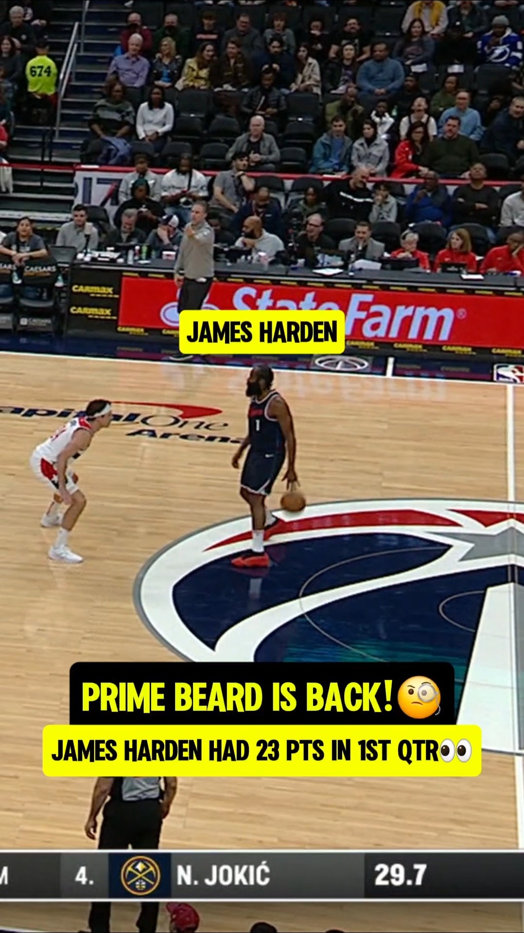 Harden has his GREEN LIGHT back?