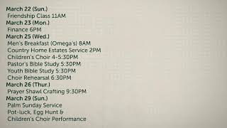 Come join us for our worship service!