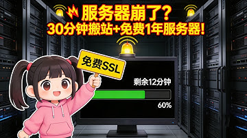 谁懂啊家人们！网站服务器突然停摆急救，保姆级搬站教程 + 1年免费 SSL 证书狂喜！