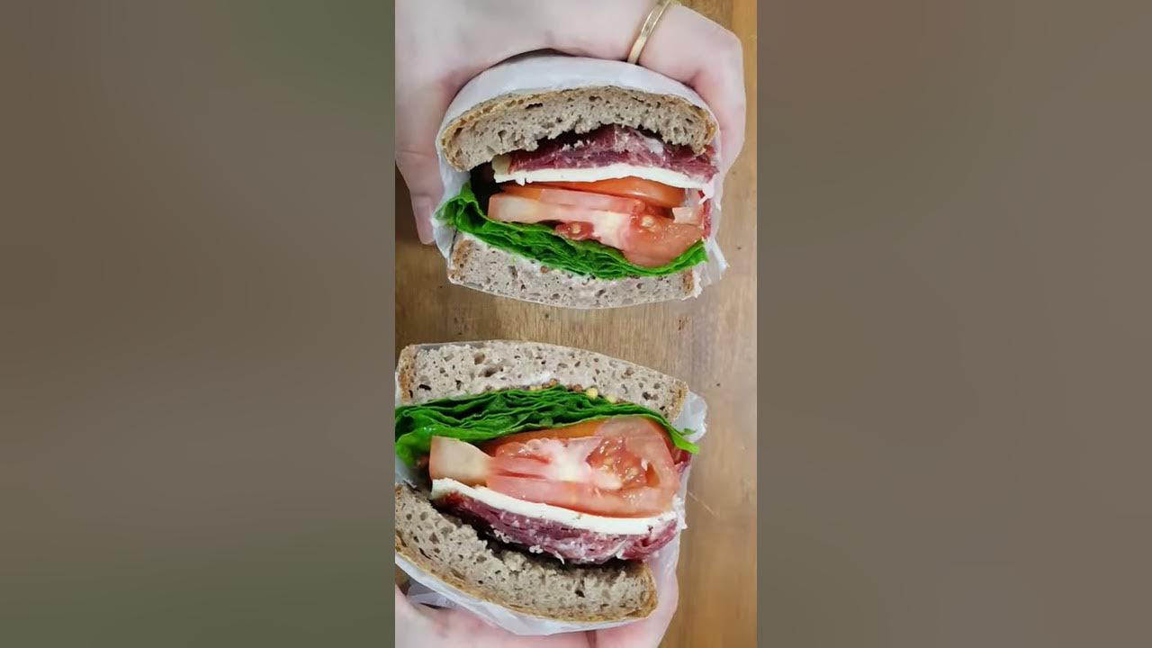 [1분완성] 하몽 샌드위치 만들기 Jamon Sandwich With Rye Bread - Youtube