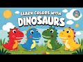 Learn Colors with Dinosaurs for Children | Dinosaur Names for Kids | Dinosaur Cartoon @VKidsTV4Kids