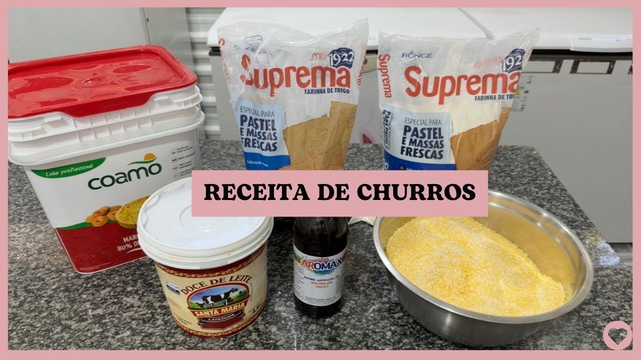 MASSA DE CHURROS PARA MODELAR NA MÁQUINA
