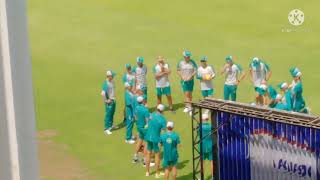 Pakistan & Australia practice session for Karachi Test @National stadium