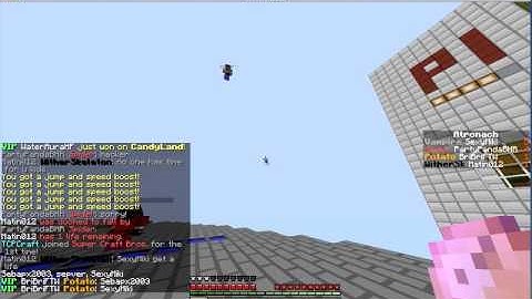 SexyMiki fly hacking on Super craft bros