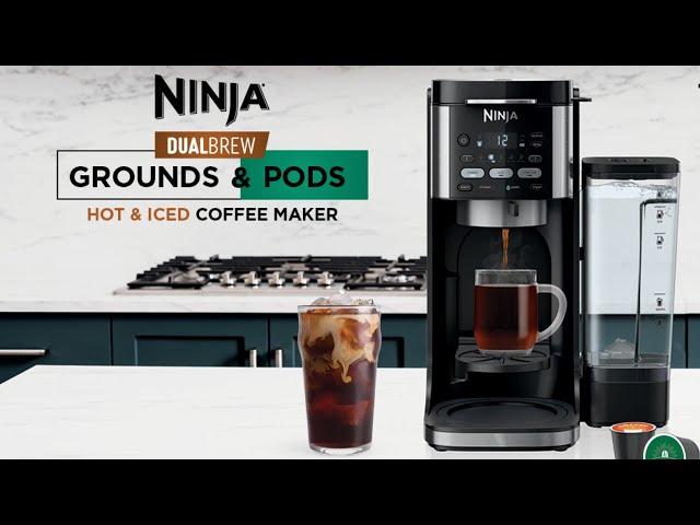 Ninja CFP101 DualBrew Hot & Iced Coffee Maker, Single-Serve, compatible  with K-Cups & 12-Cup Drip Coffee Maker, Black 