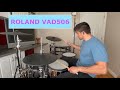 What Roland VAD506 Electronic Drums sound like WITH and WITHOUT audio #shorts #drums