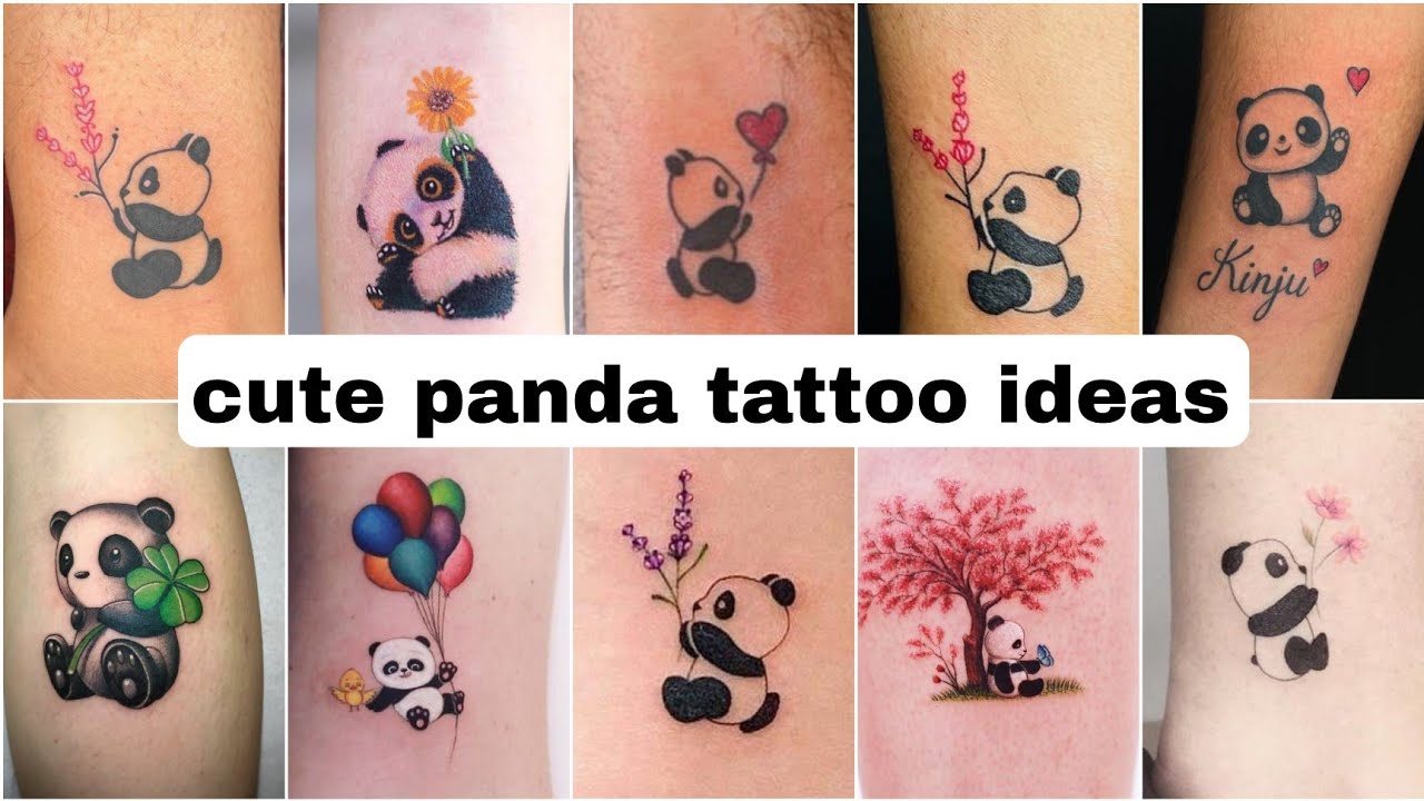 beautiful panda tattoo designs ideas  panda tattoos ideas  cute panda  tattoo ideas 4K hd video   YouTube