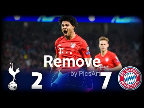 ملخص مباراة توتنهام 2 7 بايرن ميونيخ فضيحة كروية دوري الأبطال 2020 دور المجموعات