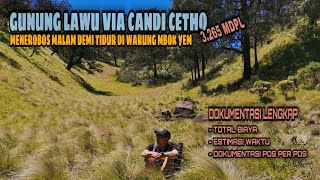 [TOTAL BIAYA] GUNUNG LAWU VIA CANDI CETHO || TIDUR DI MBOK YEM SOLUSI BAWAAN RINGAN