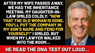 After my wife passed away, we had the inheritance meeting. My daughter-in-law smiled coldly: Now...
