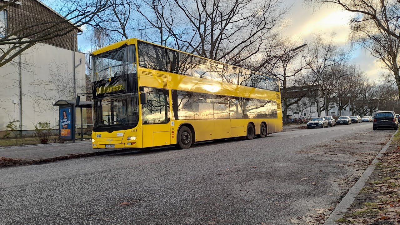 Bus Mitfahrt von Turmstraße/Lübecker Straße bis Sachtlebenstraße im MAN DL 07 auf 101 Komplett