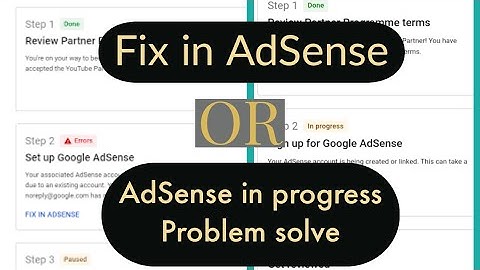 AdSense in fix or progress in AdSense problem solve । fix AdSense error