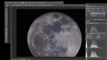 Processing a Moon Image for color and Brightness in Photoshop