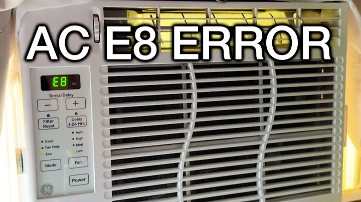 Fixing E8 Error on GE Window AC Unit