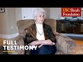 Jewish holocaust survivor selma rossen  last chance testimony initiative  usc shoah foundation