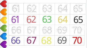 Learn Numbers 61 to 70 |Write Numbers 61 to 70|Counting Numbers #229