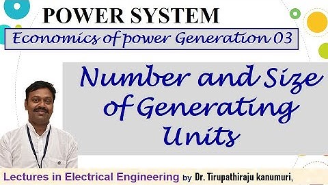 PS121 Number and Size of Generating Units