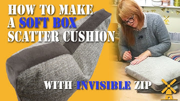 Soft Box Scatter Cushion With Invisible Zip Tutorial