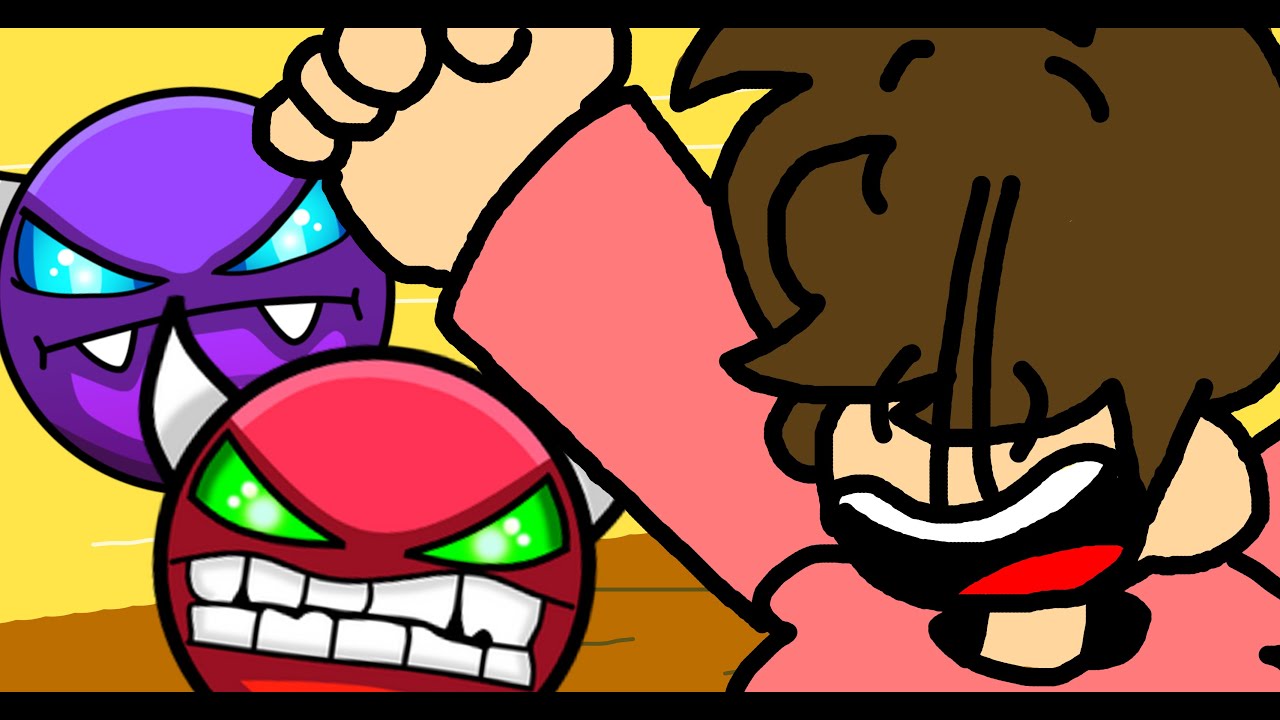 Beating My First Demons in Geometry Dash - YouTube