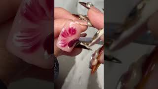 Tuto flirt #nailart #blooming #naildesign #nailtutorial