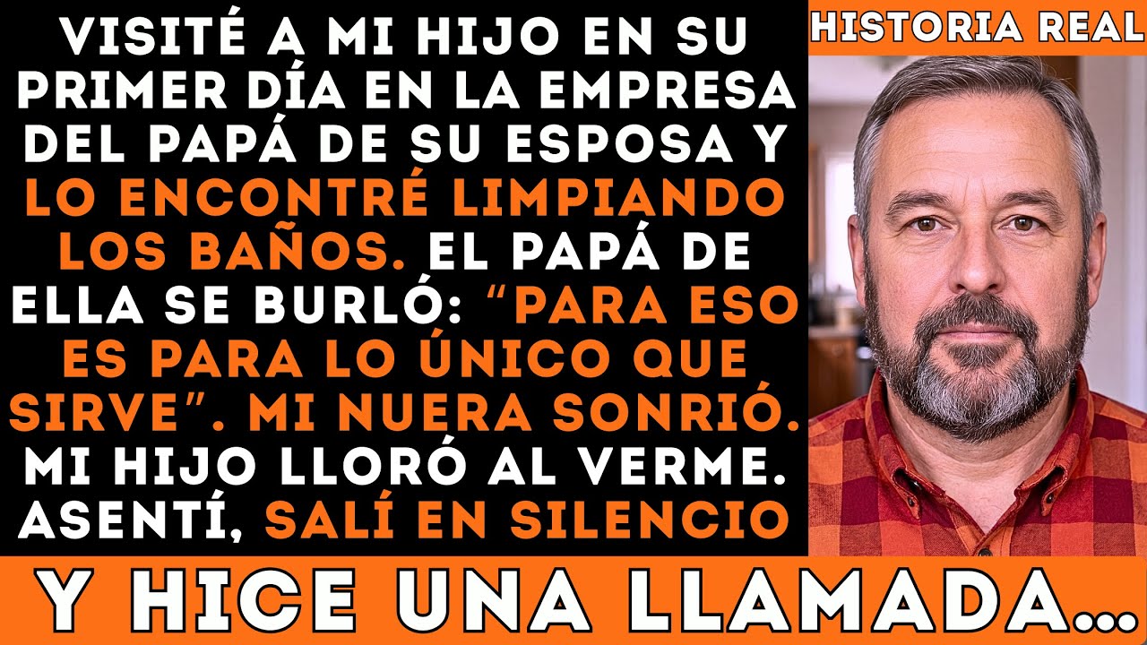 Encontré A Mi Hijo Limpiando Baños… Su Suegro Se Rió Y Dijo: 