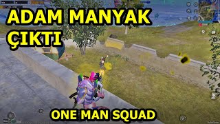 ADAM MANYAK ÇIKTI RIZA BABA ! ONE MAN SQUAD PUBG MOBİLE