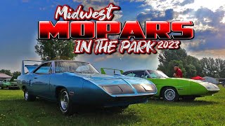 HUGE MOPAR MUSCLE CAR SHOW! Classic Mopars!! Midwest Mopars in the Park Classic Muscle Car Show 2023
