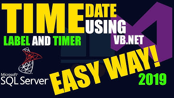 VB.NET 2010 Tutorial | Add Real-Time System Date and Time Using Label and Timer | WinForms Guide