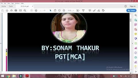 XI INFORMATICS PRACTICES Ch-4 DATA HANDLING 4.1,4.2