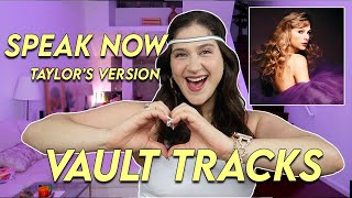 Speak Now (Taylor's Version) VAULT TRACKS REACTION - these are legendary omg