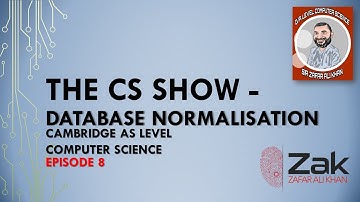 The CS Show | Episode 8 | Database normalisation | By Zak
