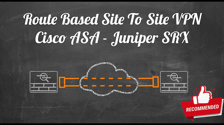 Cisco ASA & Juniper SRX - Route Based VPN