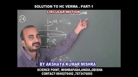 Q. No. 24 CIRCULAR MOTION  OF (H.C. Verma)   Concept of Physics