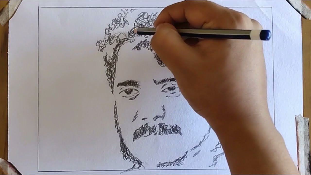 How to Draw Tollywood King Nagarjuna | YZArts | YZArts - YouTube