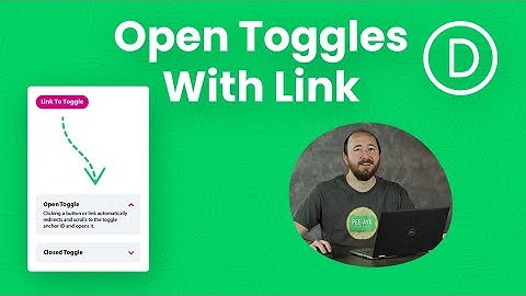 How To Automatically Open A Toggle Module When Linking To It
