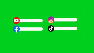 Free Social Media Green Screen Youtube Facebook Instagram Tiktok