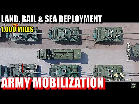 China's 1,000-Mile Army Mobilization Drill for Taiwan with Unprecedented Land, Rail & Sea Deployment