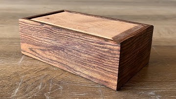 Hand tool woodworking - Jewelry box from exotic wood