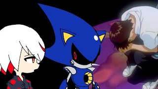 Sage and Metal Sonic watch Evangelion (Minor spoiler warning) 