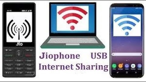 how to share internet from jiophone to pc