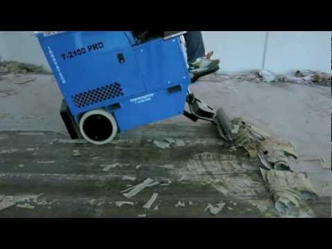 Ride On Floor Scraper Terminator T2100pro Removing Pu And Vct In