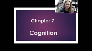 Intro to Chapter 7 Cognition
