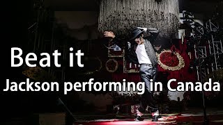 Beat it Michael Jackson Canada Concert Imitation Performance + Guitar Solo