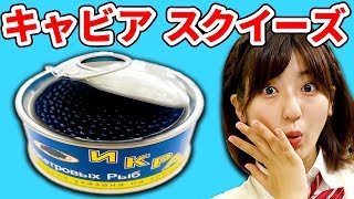 【スクイーズ】高級食材キャビアのカンヅメスクイーズは、果たして中身も高級なのか？【クレーンゲーム】