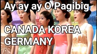 Filipino Song: Canada vs Korea vs Germany (Ay, Ay, Ay, O Pagibig by George Hernandez  Arranger)