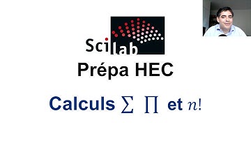 Calcul de factorielle de sigma et de produit dans Scilab