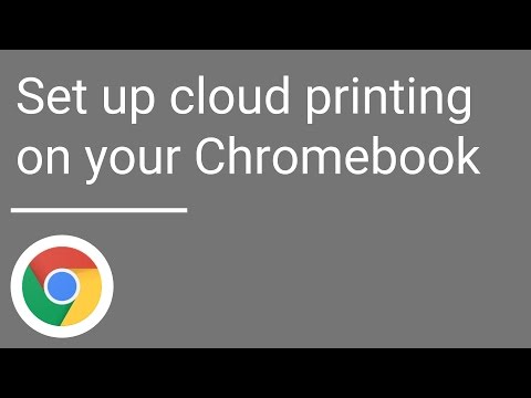 Set up cloud printing on your Chromebook