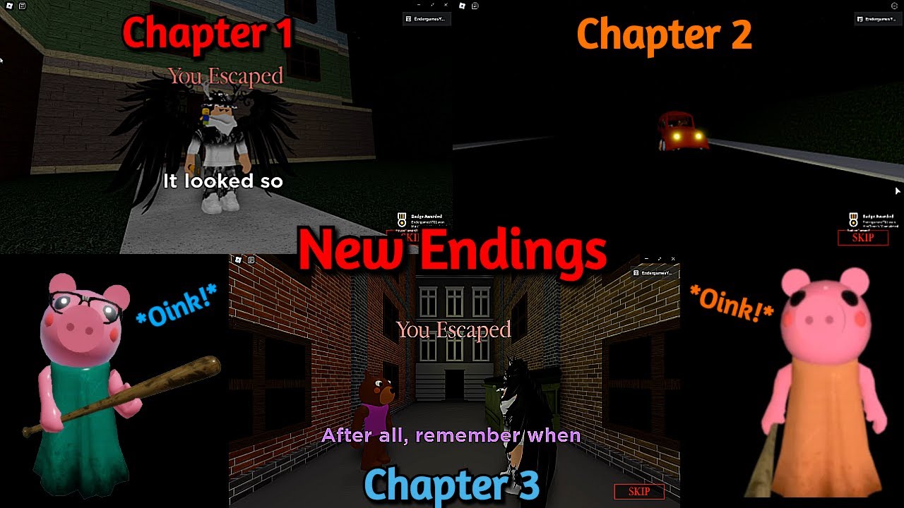 New Ending Chapter 1 2 And 3 In Roblox Piggy Youtube - piggy chapter 3 roblox youtube